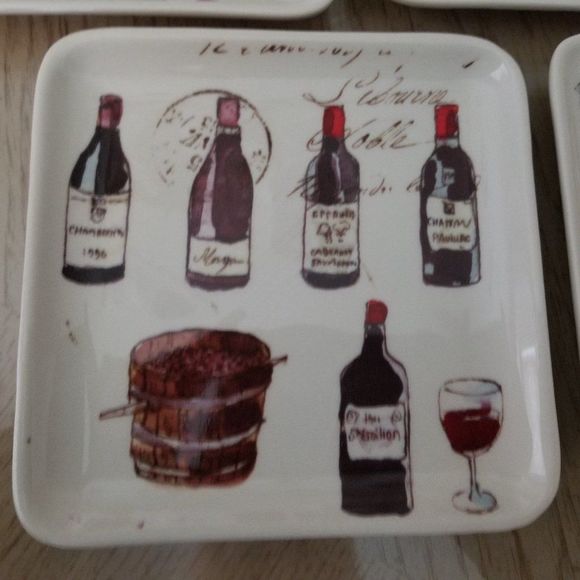 WMS SONOMA APPETIZER PLATES Set of 4 - Picture 1 of 4